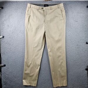 HILTL Mens Khaki Chino Dress Pants Trousers Size 36x32